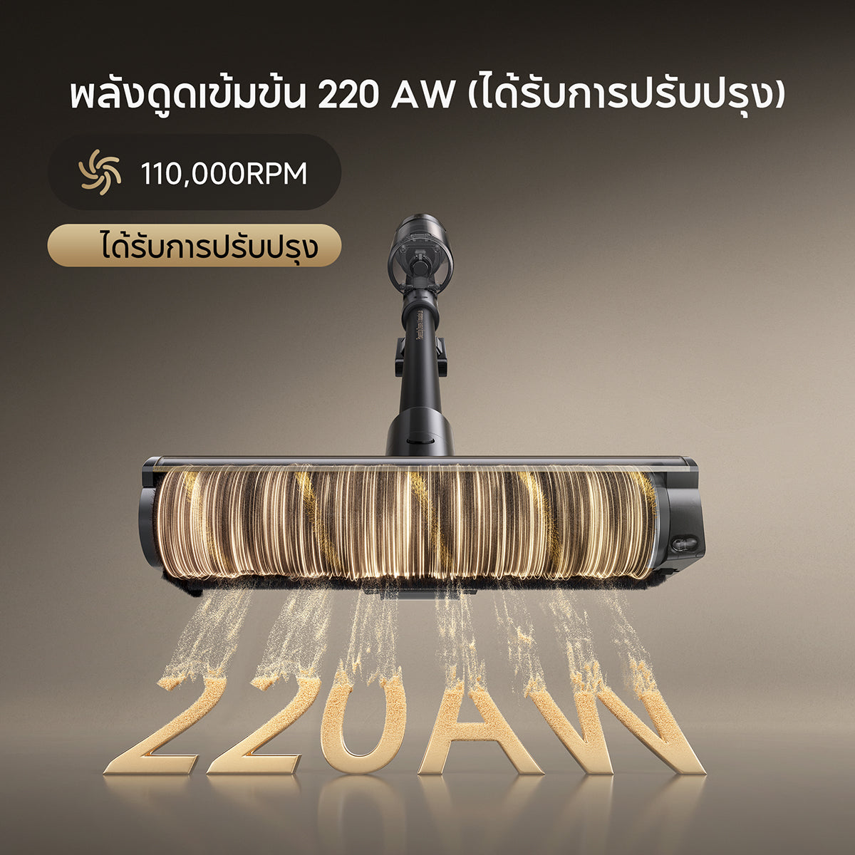 [พรีออเดอร์ 20 วัน] Dreame V50 Pro Cordless Stick Vacuum เครื่องดูดฝุ่นไร้สาย แรงดูด 220AW แบต 90นาที ลดผมพัน เบา 1.6kg ดูดถู - Dreame Thailand