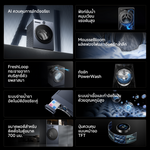 โหลดภาพลงในตัวดูแกลเลอรี, [พรีออเดอร์ 10 วัน] Dreame AI เครื่องซักผ้าฝาหน้า+เครื่องอบผ้าปั๊มความร้อน L9 | ซักเสร็จไม่เหม็น | อบแห้งไว ไม่ต้องง้อแดด | ลดรอยยับ ไม่ต้องรีด | มาตรฐานยุโรป A-40% - Dreame Thailand
