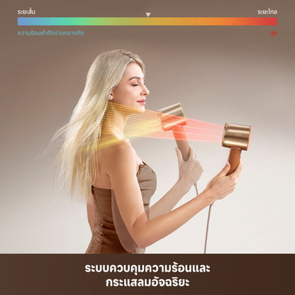 Dreame Miracle Pro | เครื่องไดร์ผมความเร็วสูง ปล่อยเอสเซนเซ์ + ควบคุมอุณหภูมิอัจฉริยะ ทำให้ผมดูเงางาม - Dreame Thailand