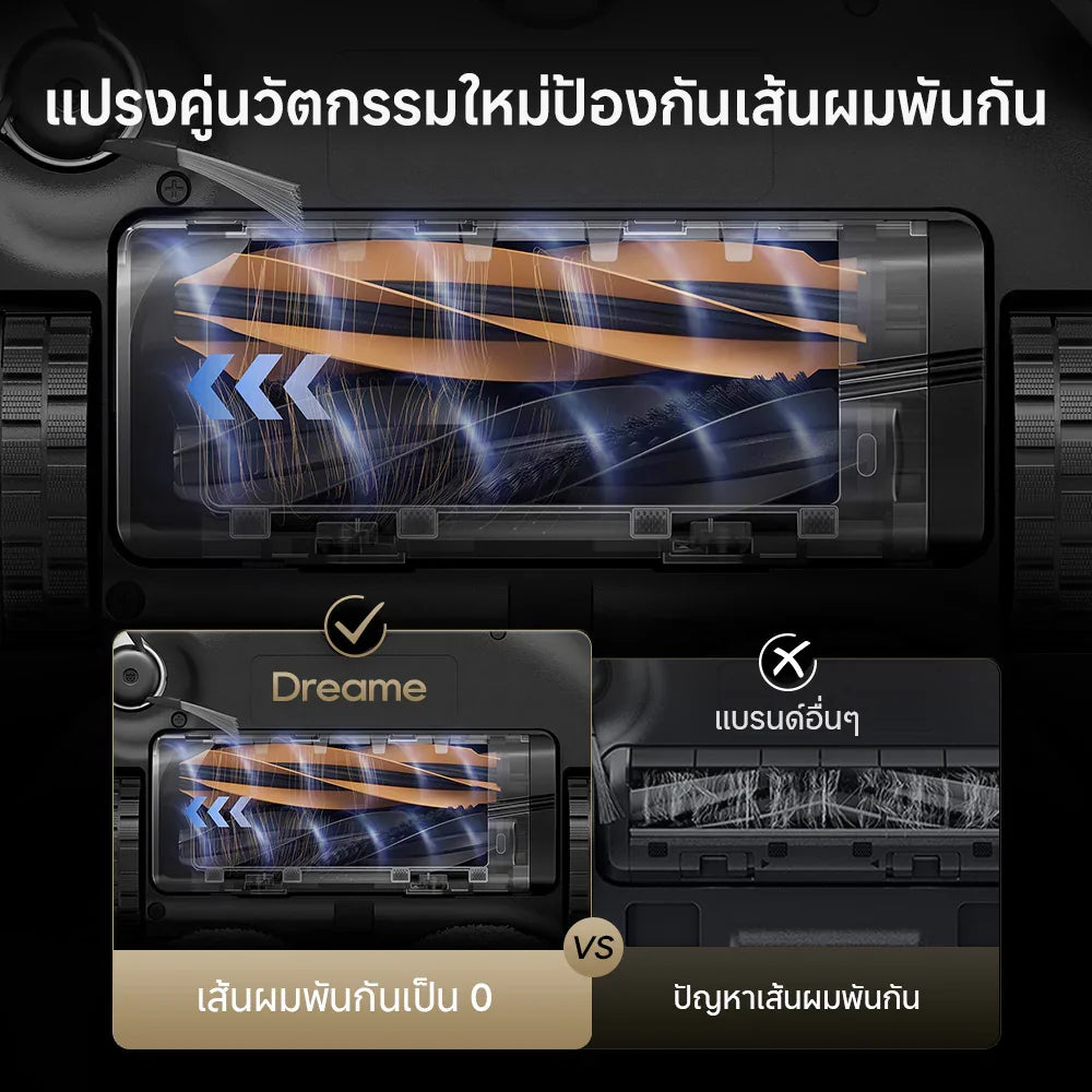 [NEW 2025] Dreame L40S Ultra Robot Vacuum Cleaner หุ่นยนต์ดูดฝุ่นถูพื้น แขนไบโอนิคคู่ ดูดแรง 19,000Pa ถูสะอาด อัตโนมัติ - Dreame Thailand