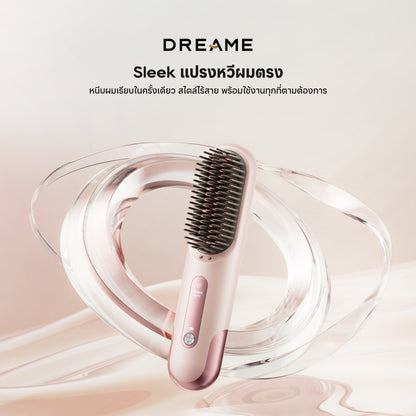 [พรีออเดอร์ 30 วัน] Dreame Sleek แปรงหวีผมตรง ไร้สาย ไอออนลบ 1500ล้าน ยกโคนผม5D เรียบในครั้งเดียว ถอดแบตขึ้นเครื่อง ชาร์จมือถือได้ - Dreame Thailand