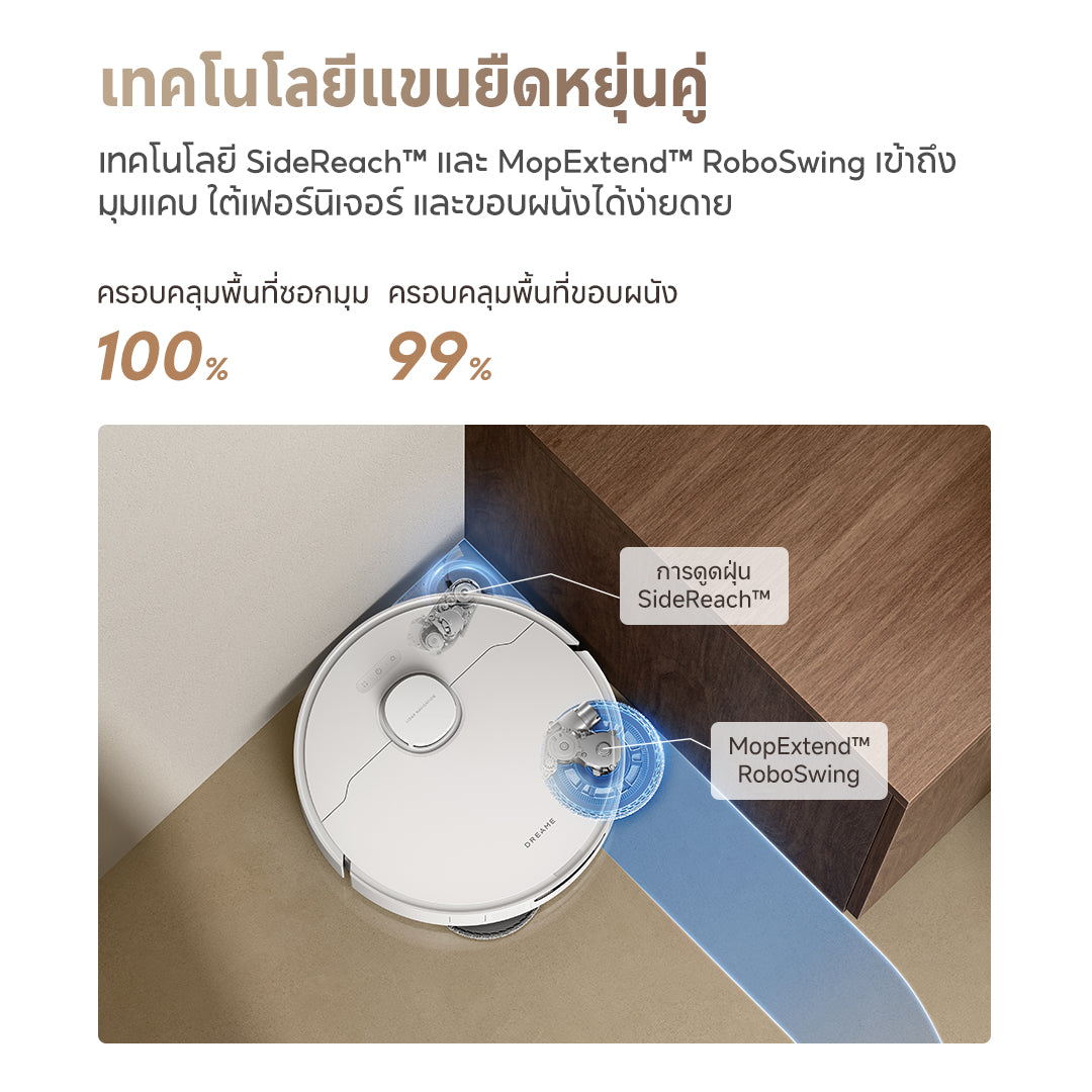 [ใหม่ล่าสุด] Dreame L10s Ultra Gen 3 25,000Pa แบต 5200mAh ทำงาน 231 นาที ถูพื้น ล้างผ้า อบแห้ง ควบคุมผ่านแอป - Dreame Thailand