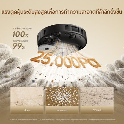 [HOT] Dreame D30 Ultra Robot Vacuum 25000Pa ดูดฝุ่นถูพื้นอัตโนมัติ ล้างผ้าเอง MopExtend เลี่ยงสิ่งกีดขวางอัจฉริยะ - Dreame Thailand