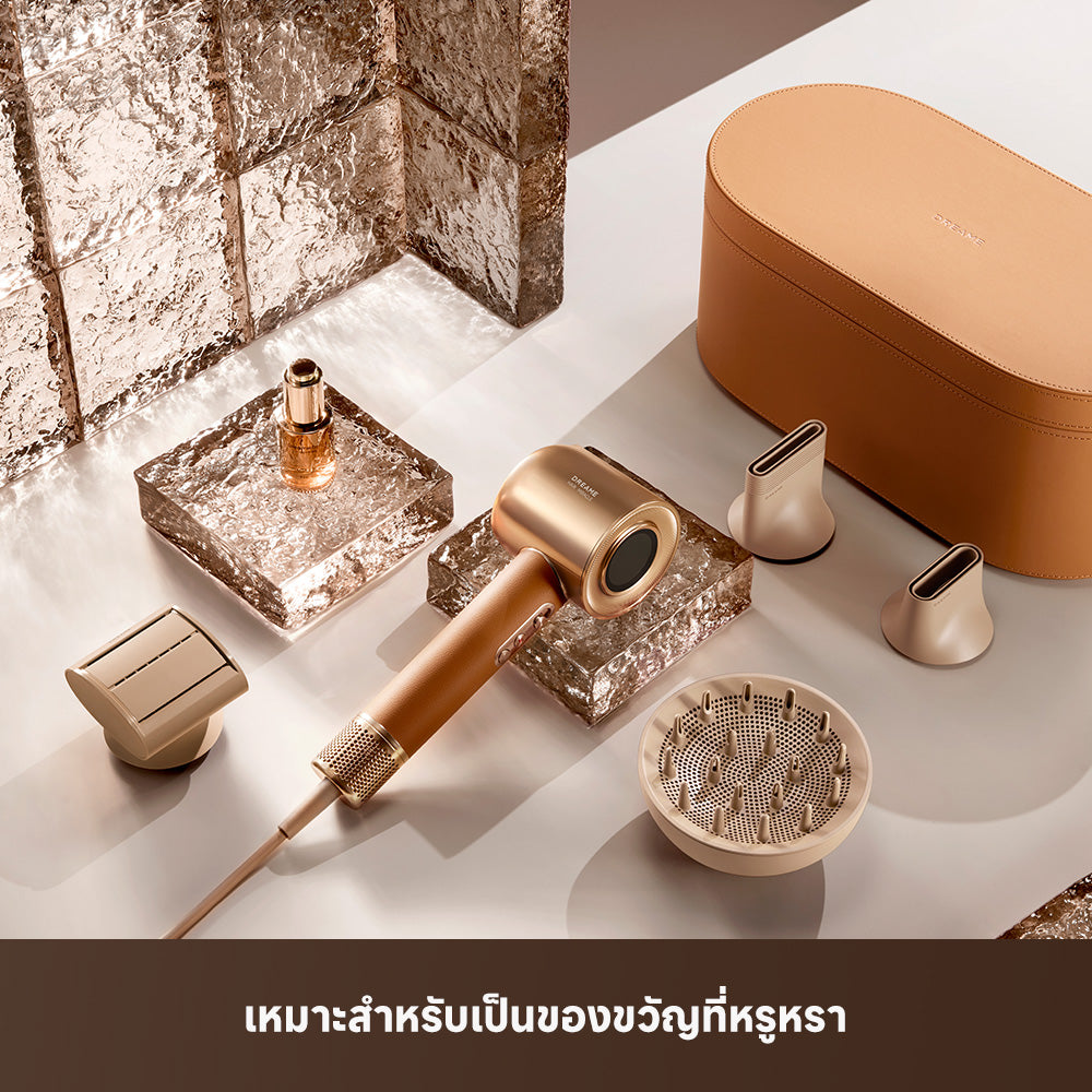 Dreame Miracle Pro | เครื่องไดร์ผมความเร็วสูง ปล่อยเอสเซนเซ์ + ควบคุมอุณหภูมิอัจฉริยะ ทำให้ผมดูเงางาม