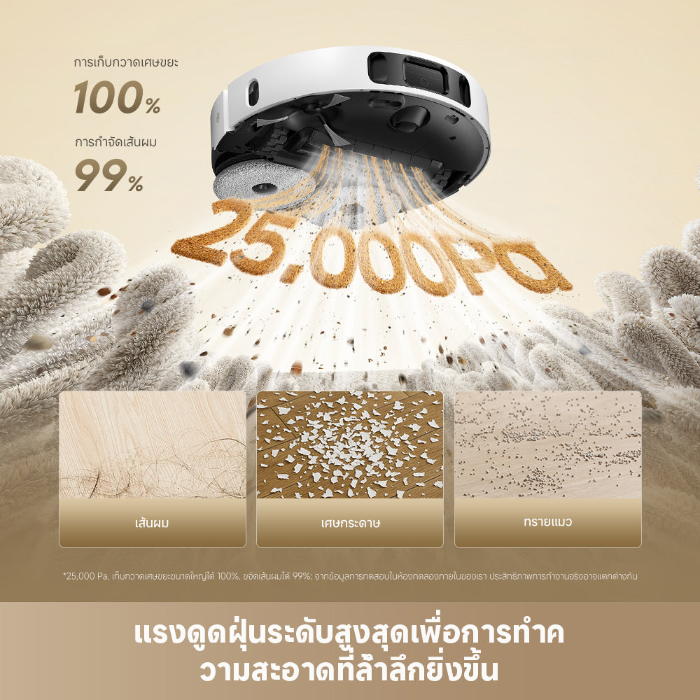 [NEW] Dreame L10s Ultra Heat | หุ่นยนต์ดูดฝุ่น | ดูดแรง 25,000Pa | ซักผ้าม็อบด้วยน้ำร้อน 80°C | อบผ้าม็อบด้วยลมร้อน | ไม่ต้องทำความสะอาดเอง - Dreame Thailand
