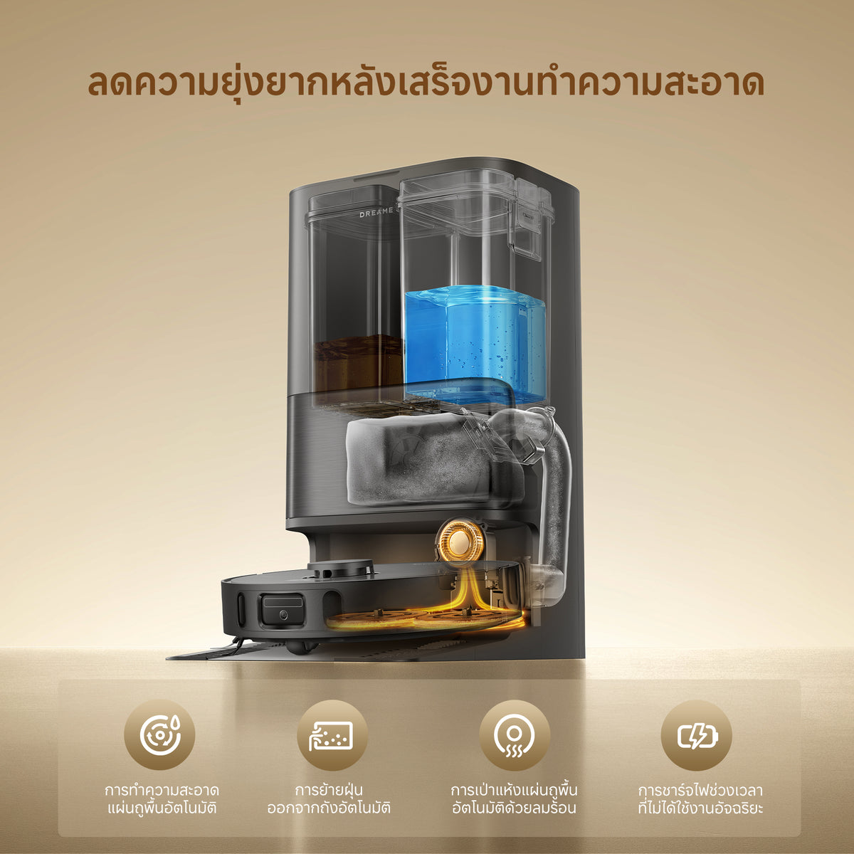 [HOT] Dreame D30 Ultra Robot Vacuum 25000Pa ดูดฝุ่นถูพื้นอัตโนมัติ ล้างผ้าเอง MopExtend เลี่ยงสิ่งกีดขวางอัจฉริยะ - Dreame Thailand
