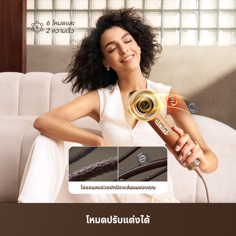 Dreame Miracle Pro | เครื่องไดร์ผมความเร็วสูง ปล่อยเอสเซนเซ์ + ควบคุมอุณหภูมิอัจฉริยะ ทำให้ผมดูเงางาม