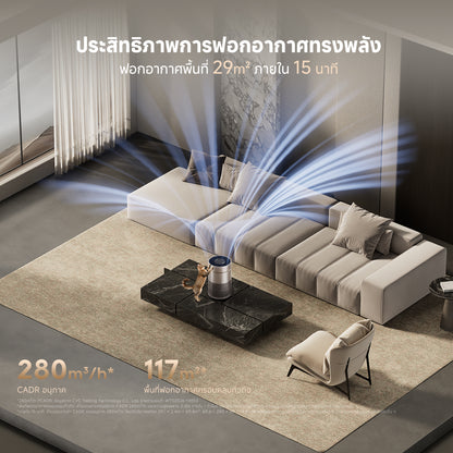 [พรีออเดอร์ 30 วัน] Dreame Air Purifier TP10 | เครื่องฟอกอากาศ | ไส้กรอง 3 ปี | FCADR 160m³/h | PCADR 280m³/h | HEPA H13 | 117ตร.ม. | กินไฟต่ำ 20W | เงียบ 22dB