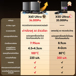 Load image into Gallery viewer, [พรีออเดอร์ 25 วัน] Dreame X60 Ultra หุ่นยนต์ดูดฝุ่นถูพื้น บาง 7.95ซม. ข้ามสูง 8.8ซม. แขนคู่ ดูดแรง 36000Pa ซักร้อน100°C PowerDock - Dreame Thailand
