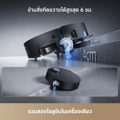 Test [New] Dreame Aqua 10 Pro Track ถูพื้นระบบรางอัจฉริยะ น้ำอุ่น 45°C แรงดูด 25000Pa ข้ามสิ่งกีดขวาง 6 ซม. - Dreame Thailand