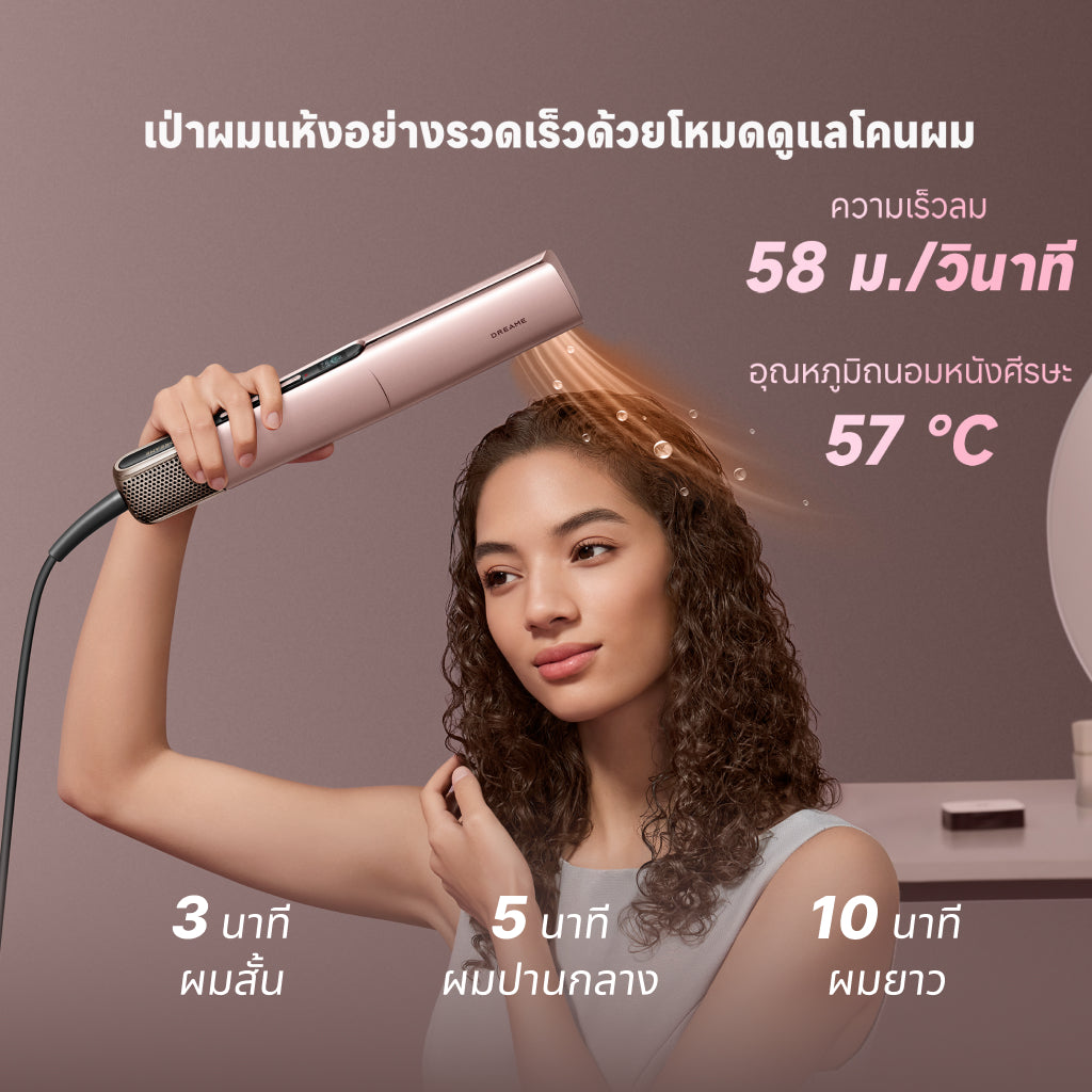 [NEW]Dreame Aero Straight Pro เครื่องหนีบผม 2 In 1 หนีบผม+บำรุงผม | ลมแรง จัดทรงได้ไว ผมไม่เสียหาย