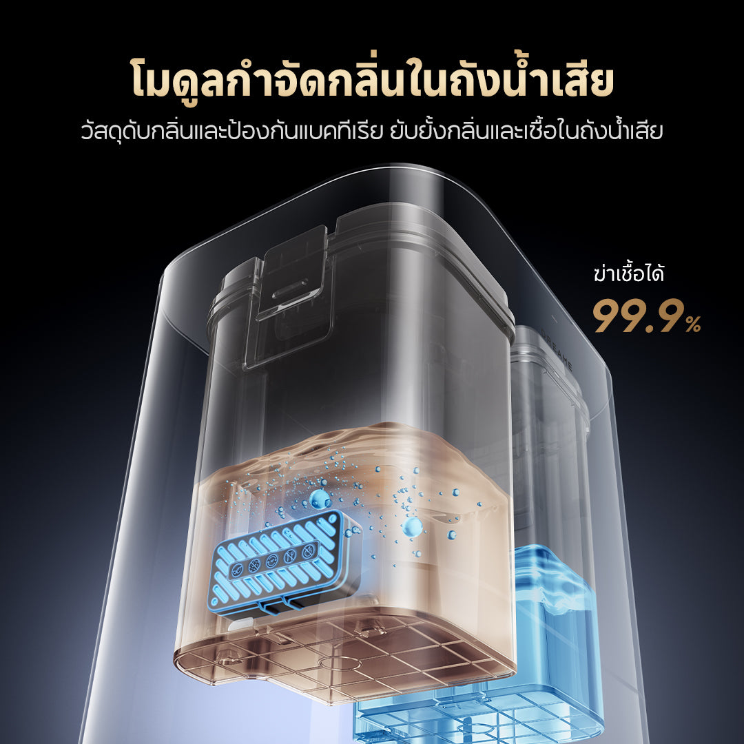 [NEW] Dreame L50 Ultra CE หุ่นยนต์ดูดฝุ่นถูพื้น ดูดแรง 25,000Pa ซักผ้าถูด้วยน้ำร้อน 80°C ล้าง อบแห้ง เติมน้ำอัตโนมัติ
