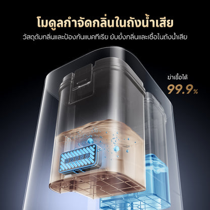 [NEW] Dreame L50 Ultra CE หุ่นยนต์ดูดฝุ่นถูพื้น ดูดแรง 25,000Pa ซักผ้าถูด้วยน้ำร้อน 80°C ล้าง อบแห้ง เติมน้ำอัตโนมัติ - Dreame Thailand