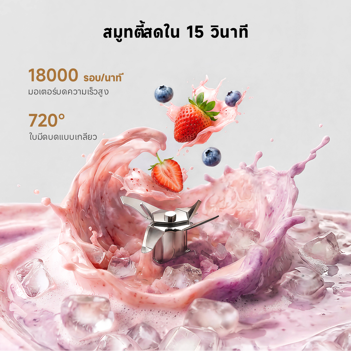 [พรีออเดอร์ 20 วัน] Dreame PB10 Portable Blender | เครื่องปั่นน้ำผลไม้แบบพกพา | ความจุขนาดใหญ่ 800ml | ชาร์จเร็ว Type-C | ปั่นสดพร้อมดื่ม - Dreame Thailand
