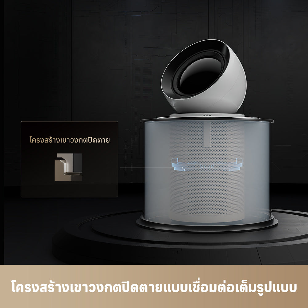 【2026 NEW】Dreame AirPursue PM NEO Air Purifiers กำจัดฟอร์มาลดีไฮด์ 99.24% ครอบคลุม 30–36㎡ ระบบกรองอัจฉริยะ - Dreame Thailand