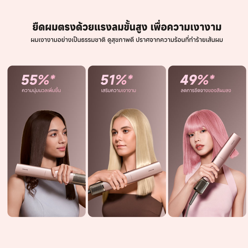 [NEW]Dreame Aero Straight Pro เครื่องหนีบผม 2 In 1 หนีบผม+บำรุงผม | ลมแรง จัดทรงได้ไว ผมไม่เสียหาย