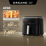 将图片加载到图库查看器，[NEW] Dreame AF60 Air Fryer 7L หม้อทอดไร้น้ำมัน ระบบไอน้ำ CrispVapor™ ลมร้อน 3D ไม่ต้องพลิก 20 โปรแกรมอัตโนมัติ พร้อมระบบทำความสะอาดด้วยไอน้ำ - Dreame Thailand
