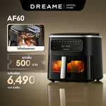 โหลดภาพลงในตัวดูแกลเลอรี, [NEW] Dreame AF60 Air Fryer 7L หม้อทอดไร้น้ำมัน ระบบไอน้ำ CrispVapor™ ลมร้อน 3D ไม่ต้องพลิก 20 โปรแกรมอัตโนมัติ พร้อมระบบทำความสะอาดด้วยไอน้ำ
