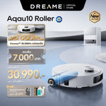 将图片加载到图库查看器，[NEW 2025] Dreame Aqua10 Roller Robot Vacuum หุ่นยนต์ดูดฝุ่น แรงดูดสูง 30kPa ล้างผ้าถู 100°C แรงปีนสุดพลัง 6 ซม. - Dreame Thailand

