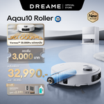 โหลดภาพลงในตัวดูแกลเลอรี, [HOT] Dreame Aqua10 Roller Robot Vacuum หุ่นยนต์ดูดฝุ่น แรงดูดสูง 30kPa ล้างผ้าถู 100°C แรงปีนสุดพลัง 6 ซม. - Dreame Thailand
