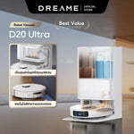 โหลดภาพลงในตัวดูแกลเลอรี, [BEST SELLING] Dreame Bot D20 Ultra Robot Vacuum Cleaner 13,000Pa หุ่นยนต์ดูดฝุ่น ถูพื้น ซักผ้า อบผ้าแห้ง เติม-ระบายน้ำอัตโนมัติ - Dreame Thailand
