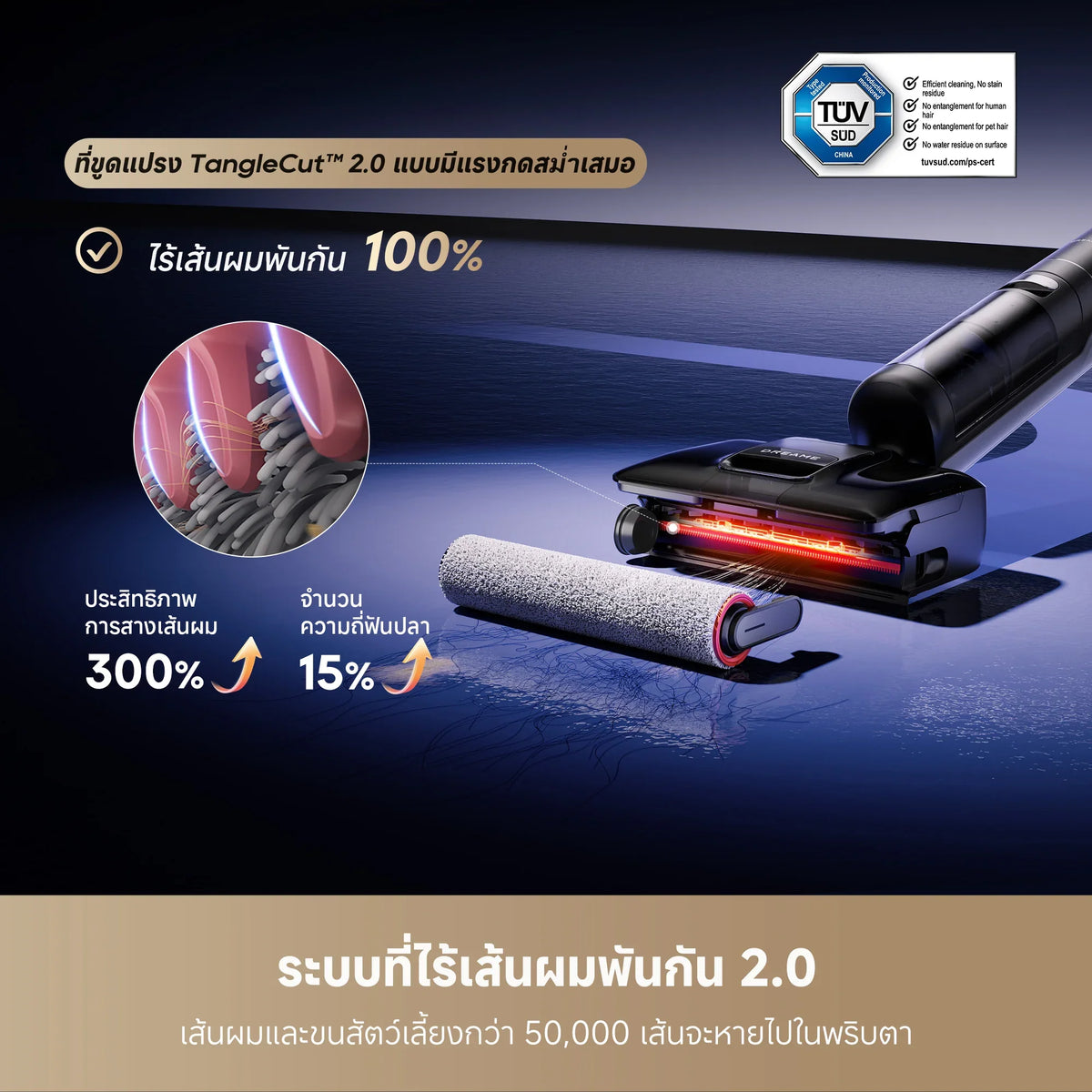 Dreame H15 Pro FoamWash – เครื่องดูดพื้น Wet & Dry พร้อมโหมดโฟมและล้างตัวเอง - Dreame Thailand