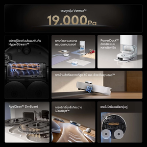 [NEW 2025] Dreame L40S Ultra Robot Vacuum Cleaner หุ่นยนต์ดูดฝุ่นถูพื้น แขนไบโอนิคคู่ ดูดแรง 19,000Pa ถูสะอาด อัตโนมัติ