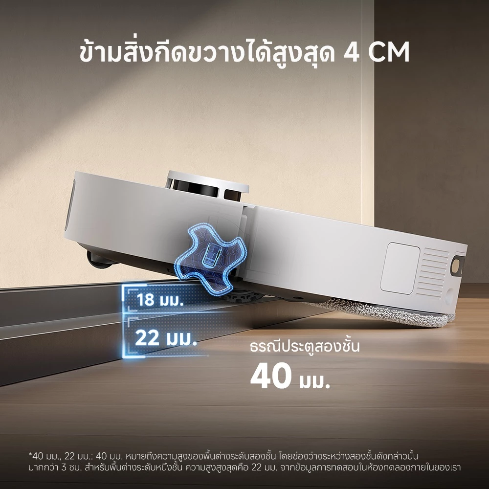 [NEW 2025] Dreame L40S Ultra Robot Vacuum Cleaner หุ่นยนต์ดูดฝุ่นถูพื้น แขนไบโอนิคคู่ ดูดแรง 19,000Pa ถูสะอาด อัตโนมัติ