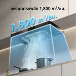 โหลดภาพลงในตัวดูแกลเลอรี, [2026 NEW] Dreame HZ602 Range Hood เครื่องดูดควัน แรงดูด 1,800 m³/ชม. 1,100 Pa ทำความสะอาดด้วยความร้อน สั่งการด้วยท่าทาง
