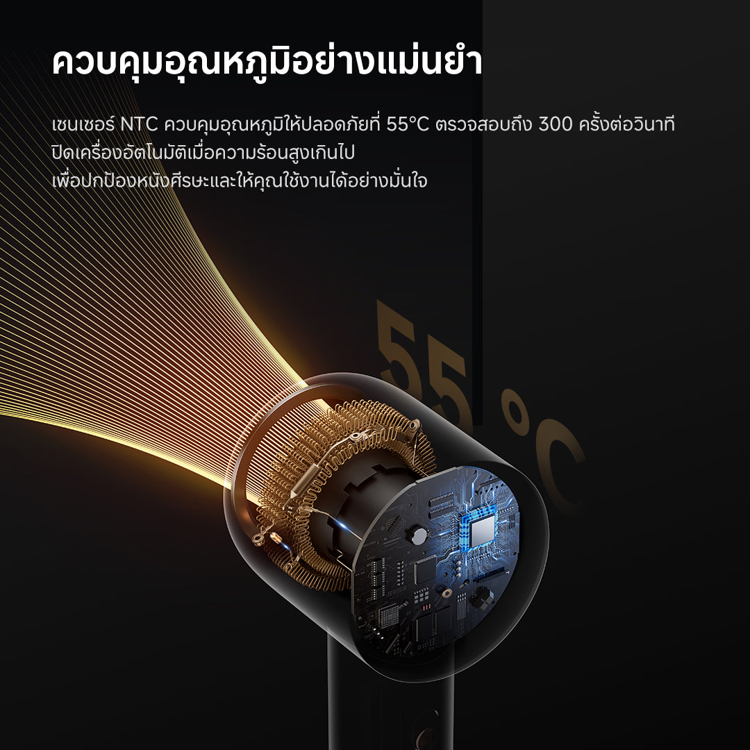 [NEW] Dreame Hair Glory Uni  รองรับแรงดันไฟฟ้าทั่วโลก ไดร์เป่าผมความเร็วสูง เป่าแห้งไว ไอออนลบปกป้องเส้นผม