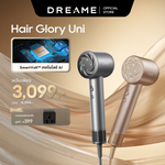 将图片加载到图库查看器，[HOT] Dreame Hair Glory Uni รองรับแรงดันไฟฟ้าทั่วโลก ไดร์เป่าผมความเร็วสูง เป่าแห้งไว ไอออนลบปกป้องเส้นผม - Dreame Thailand
