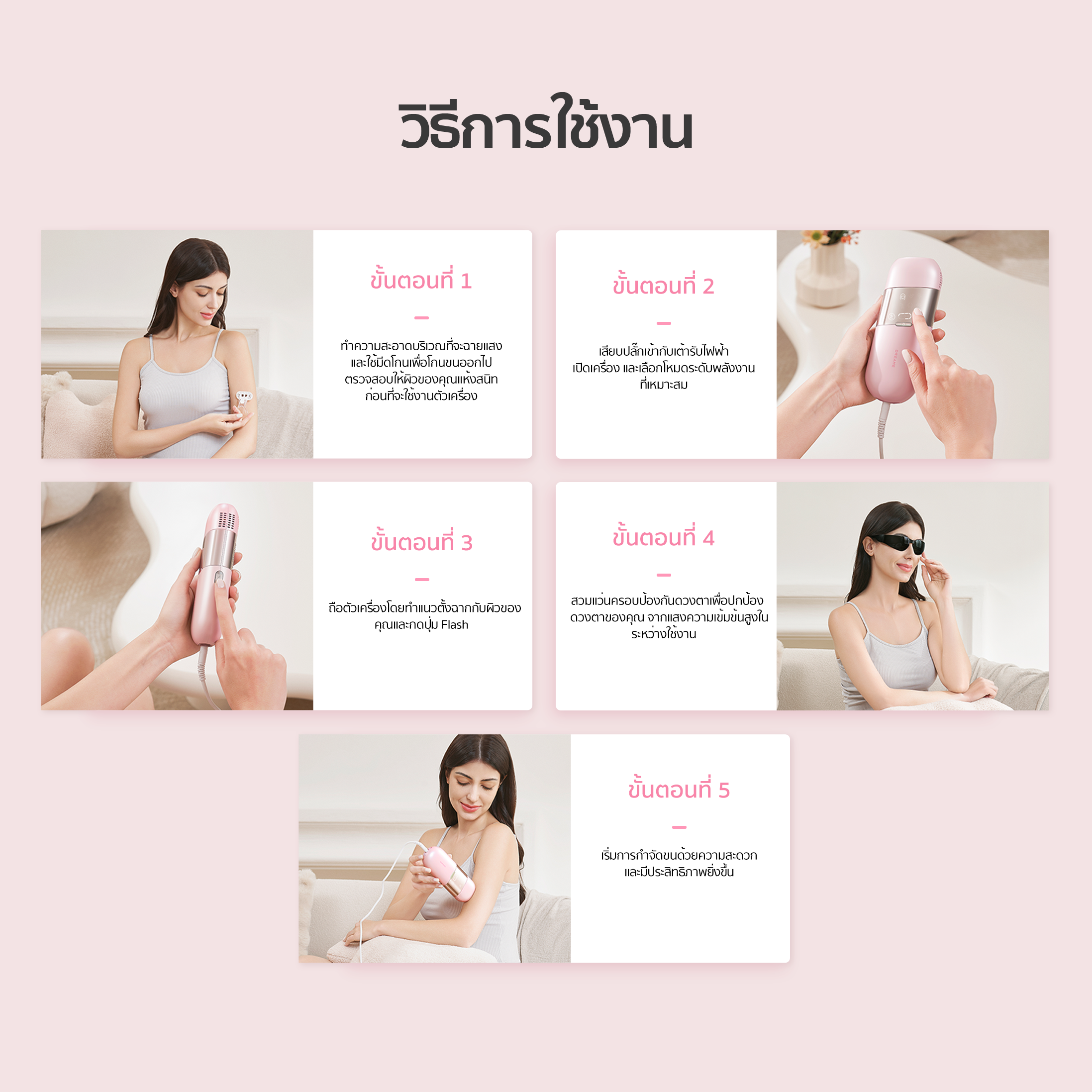 Dreame Sapphire IPL Hair Removal 21J เครื่องเลเซอร์กำจัดขนแบบ IPL Ice-Cooling 8 ระดับ ปกป้องผิวจากความร้อน - Dreame Thailand