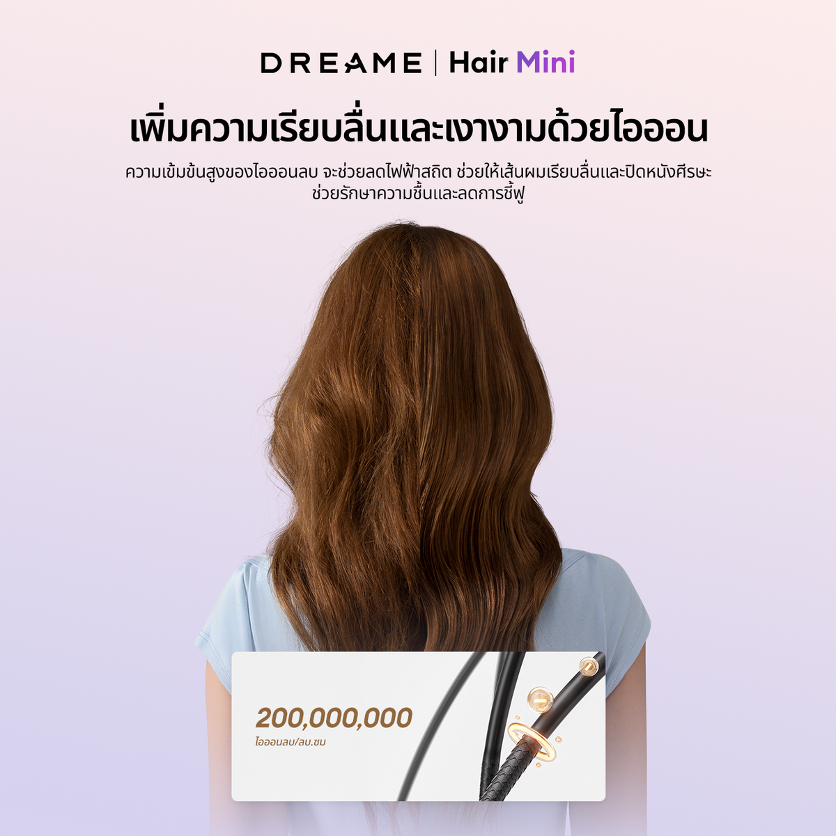 [NEW] Dreame Hair Mini High-Speed Hair Dryer ไดร์เป่าผมความเร็วสูง เป่าแห้งใน 2 นาที ดูแลเส้นผมด้วยไอออนลบ - Dreame Thailand