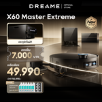 โหลดภาพลงในตัวดูแกลเลอรี, [NEW] Dreame X60 Ultra Extreme Robot Vacuum Cleaner หุ่นยนต์ดูดฝุ่น แขนกลคู่ยืด18ซม. แรงดูด42,000Pa AIหลบหลีก320+ชนิด ข้ามขั้น10ซม. - Dreame Thailand

