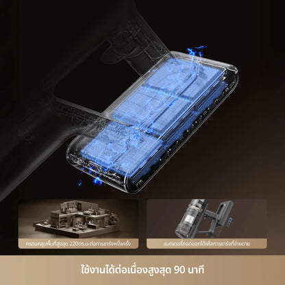 Dreame Z30S เครื่องดูดฝุ่นไร้สาย พลังดูด 310AW กรองฝุ่น HEPA 99.99% ใช้งาน 90 นาที - Dreame Thailand