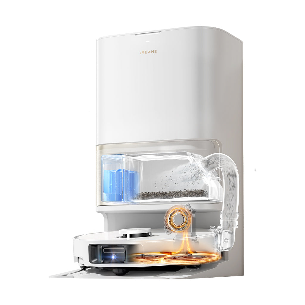 [NEW] Dreame L50 Ultra CE หุ่นยนต์ดูดฝุ่นถูพื้น ดูดแรง 25,000Pa ซักผ้าถูด้วยน้ำร้อน 80°C ล้าง อบแห้ง เติมน้ำอัตโนมัติ